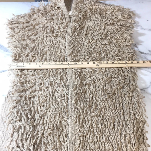Good Hart Matilda Jane Parkway Vest Cardigan Sweater Womens Small Belted Shaggy - Picture 10 of 11